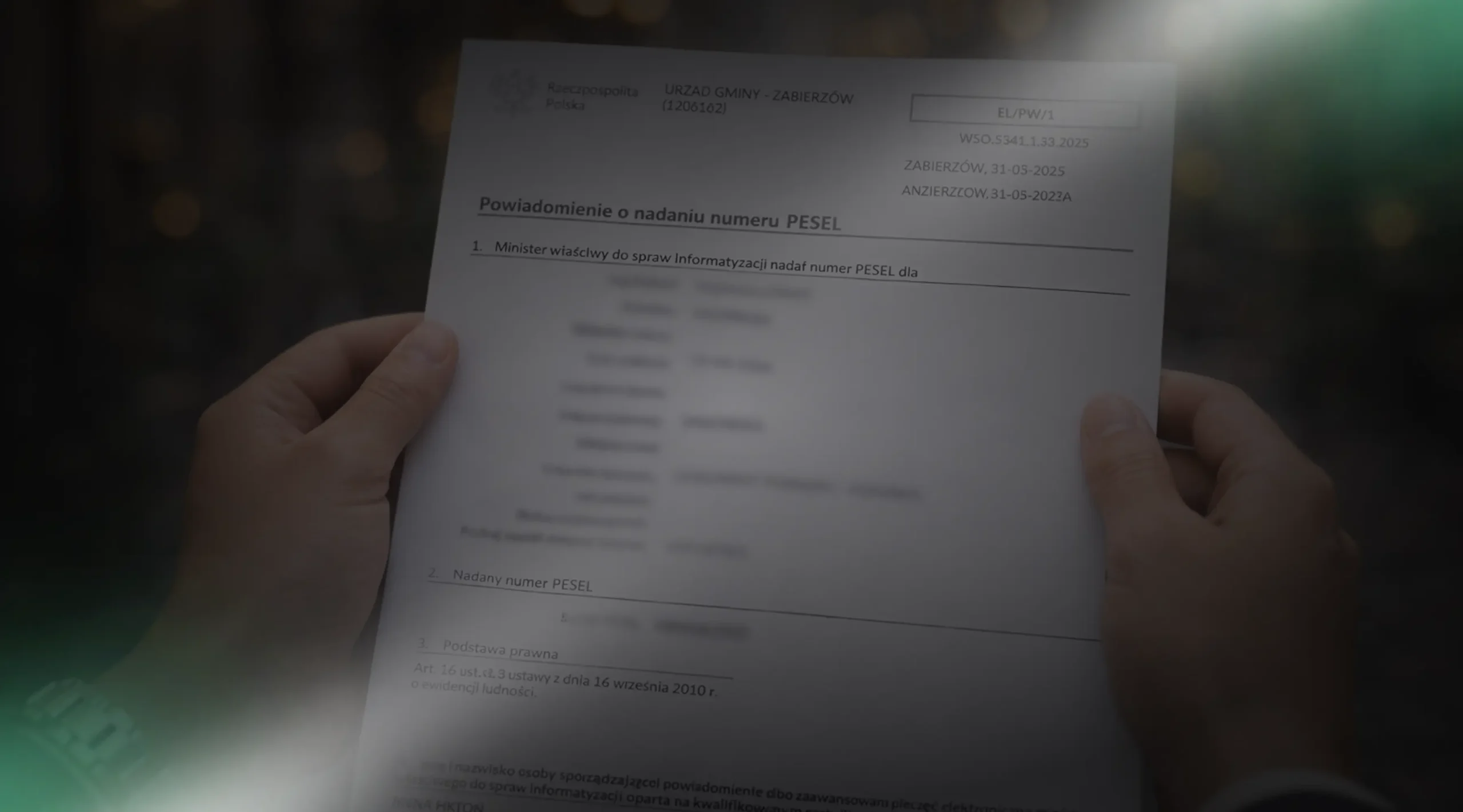 PESEL дистанційно