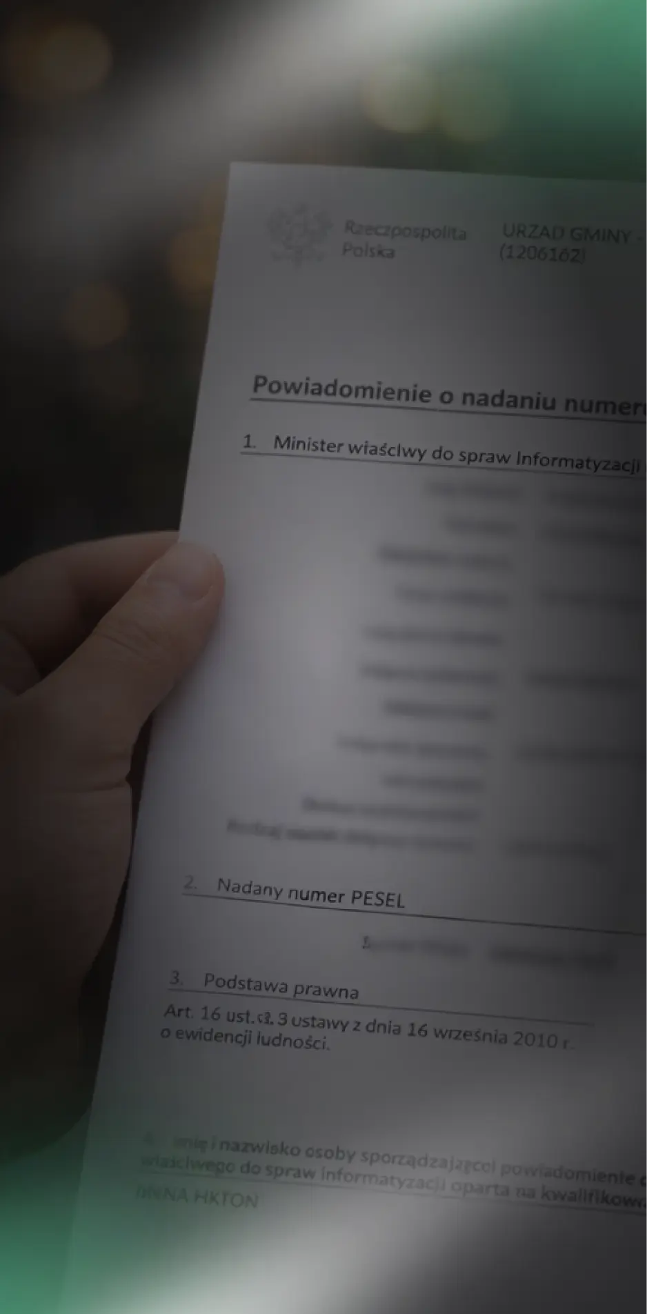 PESEL дистанційно